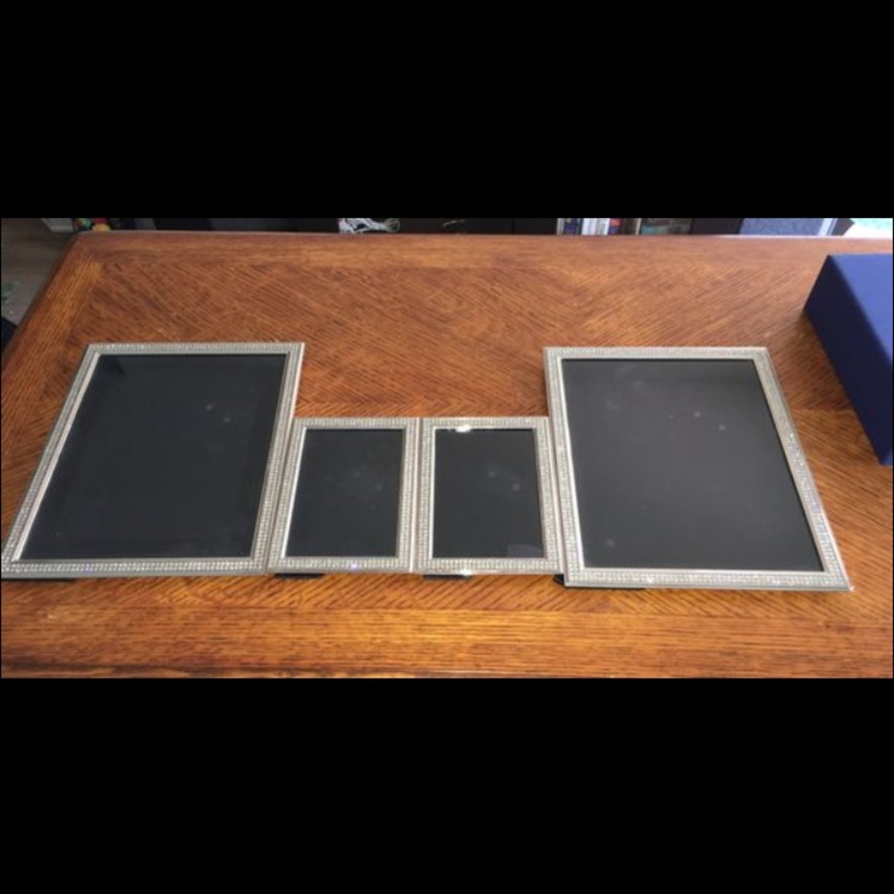 Z Gallerie 4 photo frames with sparkles like new!!